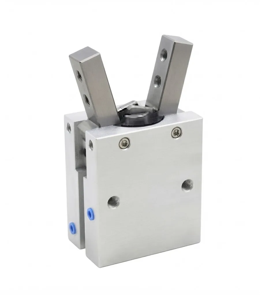 MHC2-32D AIRMIXS Angular Air Gripper 2-Finger Double Acting Mechanical Gripper, 32mm Bore