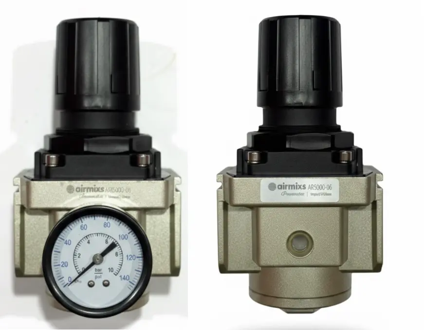 AIRMIXS AR5000-06 Heavy-Duty Air Pressure Regulator – 3/4" Port High-Flow Series