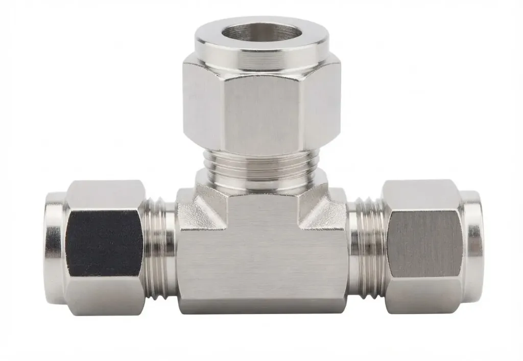 [TKT-PE 1/4"] TKT-PE 1/4" AIRMIXS O.D. Tube Equal Union Tee Push-In Fitting