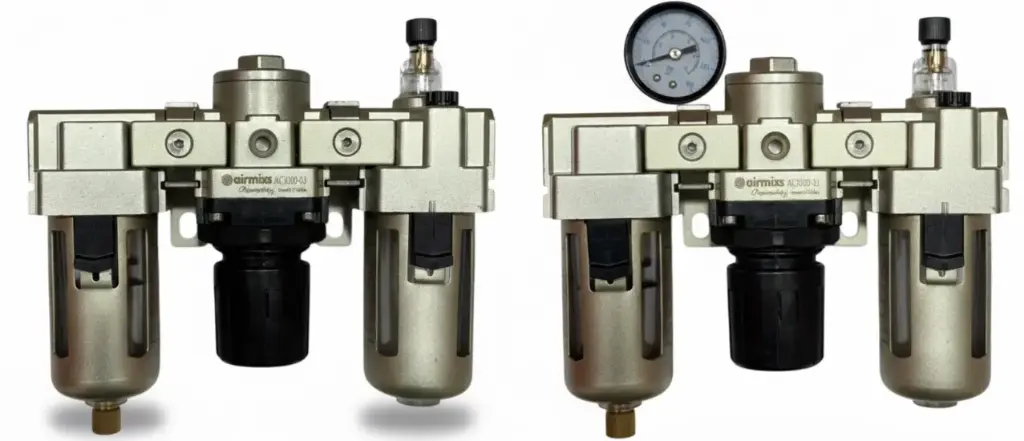 [AC3000-03] Modular FRL Unit AC3000-03 – 3/8" Port Compressed Air Filter Regulator Lubricator Combo AIRMIXS