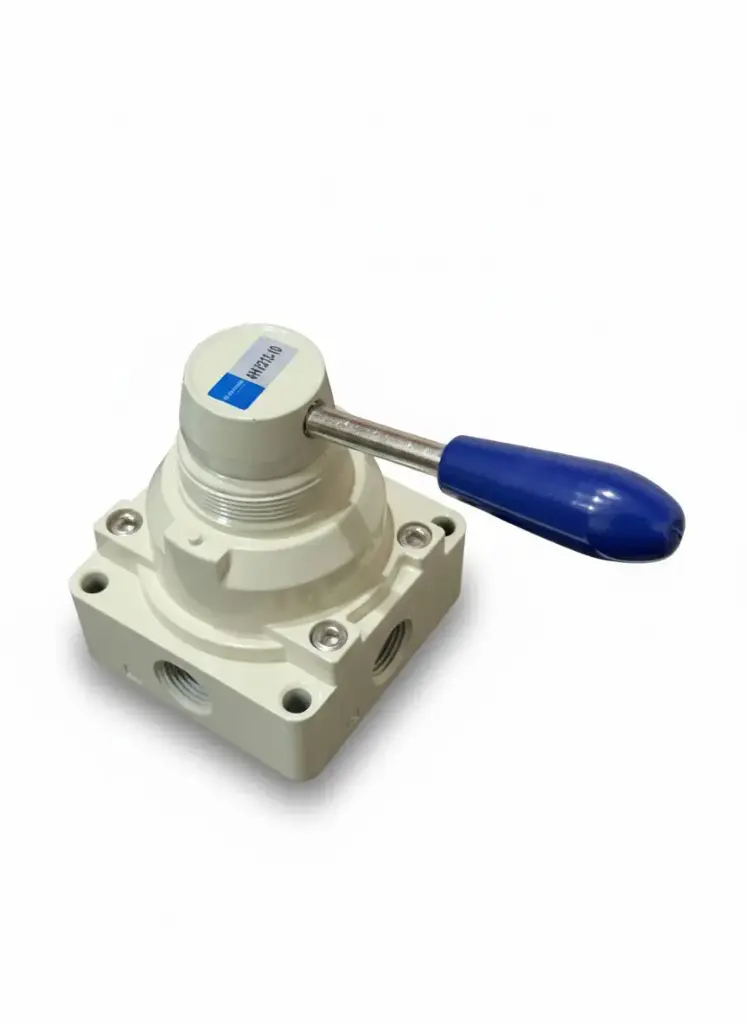 [4HV310-10] 4HV310-10 AIRMIXS Manual Hand Lever Valve – 4-Way, 3-Position, 3/8" Port
