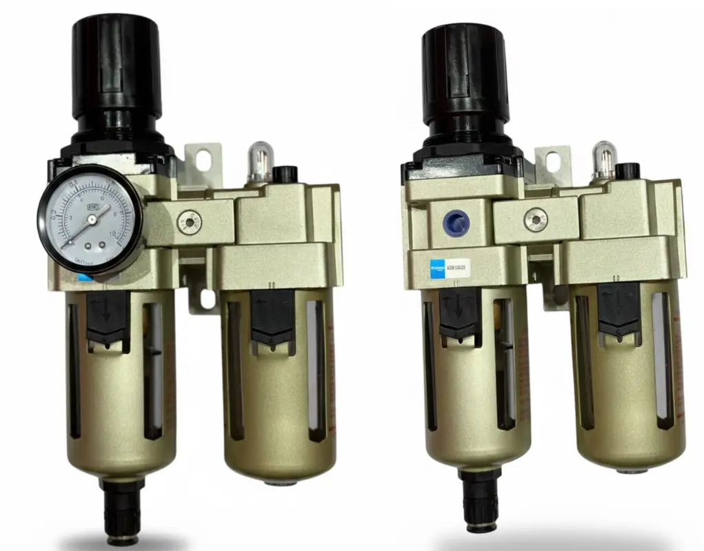 AIRMIXS AC4010-04DG Modular FRL – 1/2" Port with Auto-Drain & Pressure Gauge