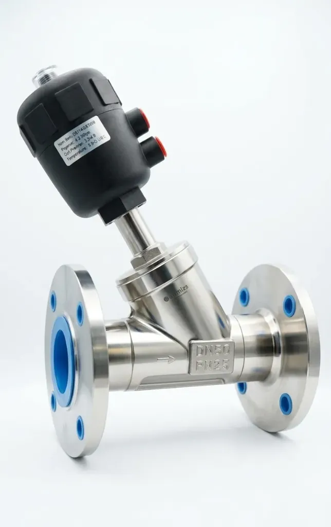 [DN50 PN25] DN50 PN25 AIRMIXS Flanged Pneumatic Angle Seat Valve 2"