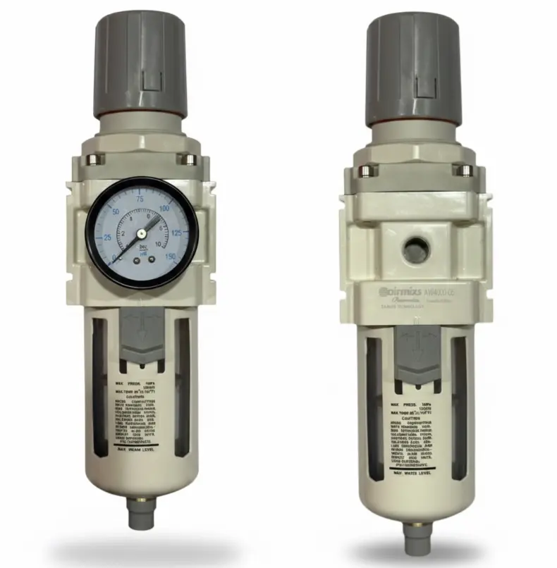 [AW4000-06] AW4000-06 AIRMIXS High-Flow Filter Regulator – 3/4" Port, 125 PSI with Metal Bowl Guard