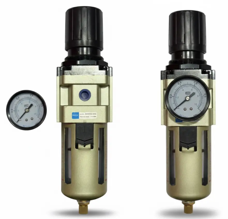 [AW4000-04G] AIRMIXS AW4000-04G Air Filter Regulator – 1/2" Port, 5-Micron Filtration with Pressure Gauge