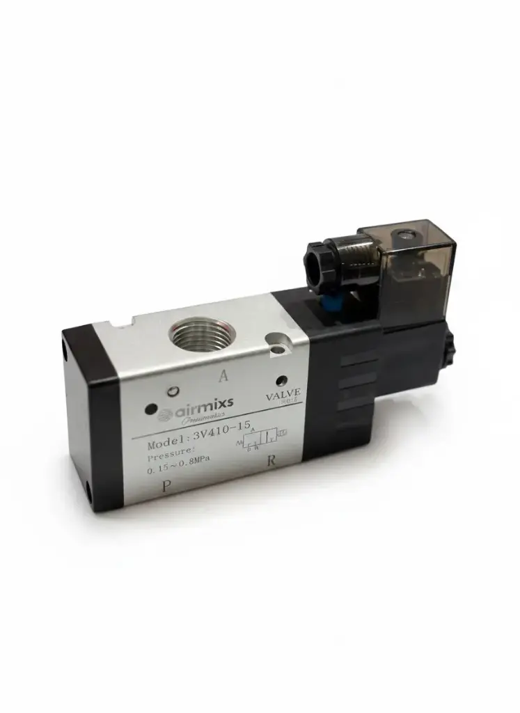 [3V410-15] 3V410-15 Heavy-Duty Solenoid Valve – 1/2" Port, 3/2-Way Single Control (400 Series) Airmixs