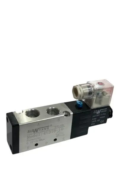 4V310-10 Pneumatic Solenoid Valve – 3/8" Port, 5/2-Way Single Control (Industrial Series) AIRMIXS