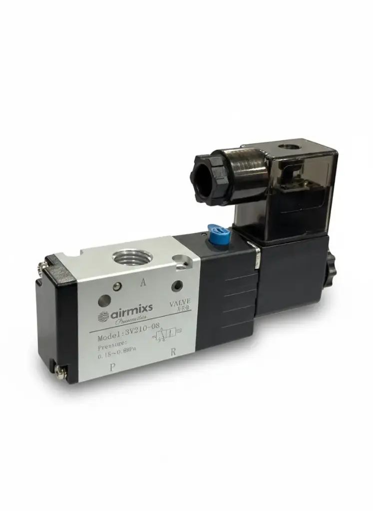 3V210-08 Directional Solenoid Valve – 1/4" Port, 3/2-Way Pilot-Operated (Normally Closed) Airmixs