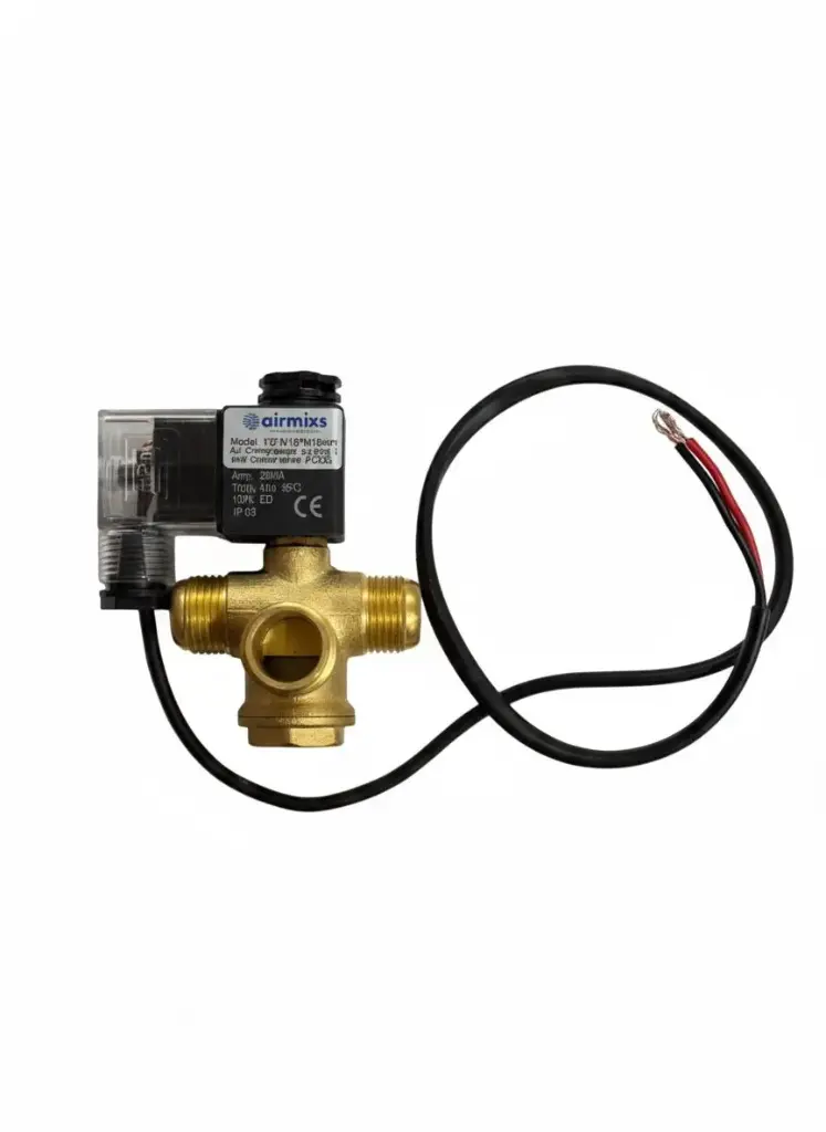 [1/2" M19*M19mm] 1/2" M19*M19mm Air Compressor Solenoid Valve – High-Flow 2/2-Way Loading/Unloading Control Airmixs