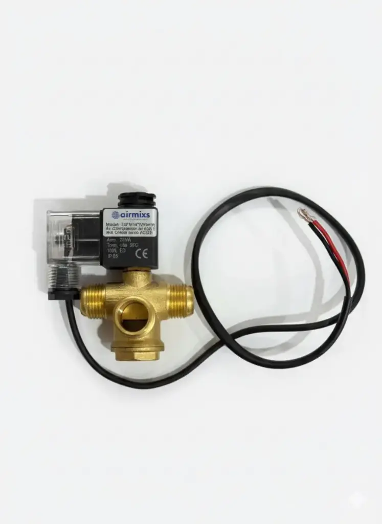 [3/8"M14*M14mm Air Compressor Solenoid Valve] 3/8"M14*M14mm Air Compressor Solenoid Valve – 2/2-Way (Normally Closed / Open) High-Pressure Control Airmixs