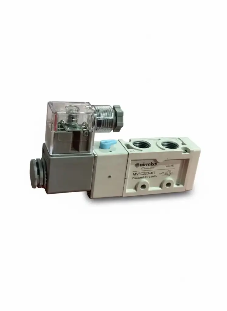 [MVSC-220-4E1] MVSC-220-4E1 Solenoid Valve – 1/4" Port, 5/2-Way Single Solenoid Airmixs