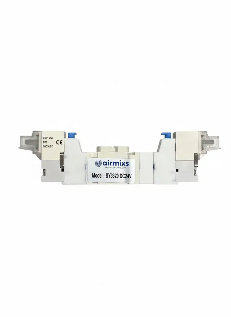[SY3320] SY3320 DC24V AIRMIXS Solenoid Valve – 1/8" Port, 5/3-Way Pressure Center (Base Mounted)