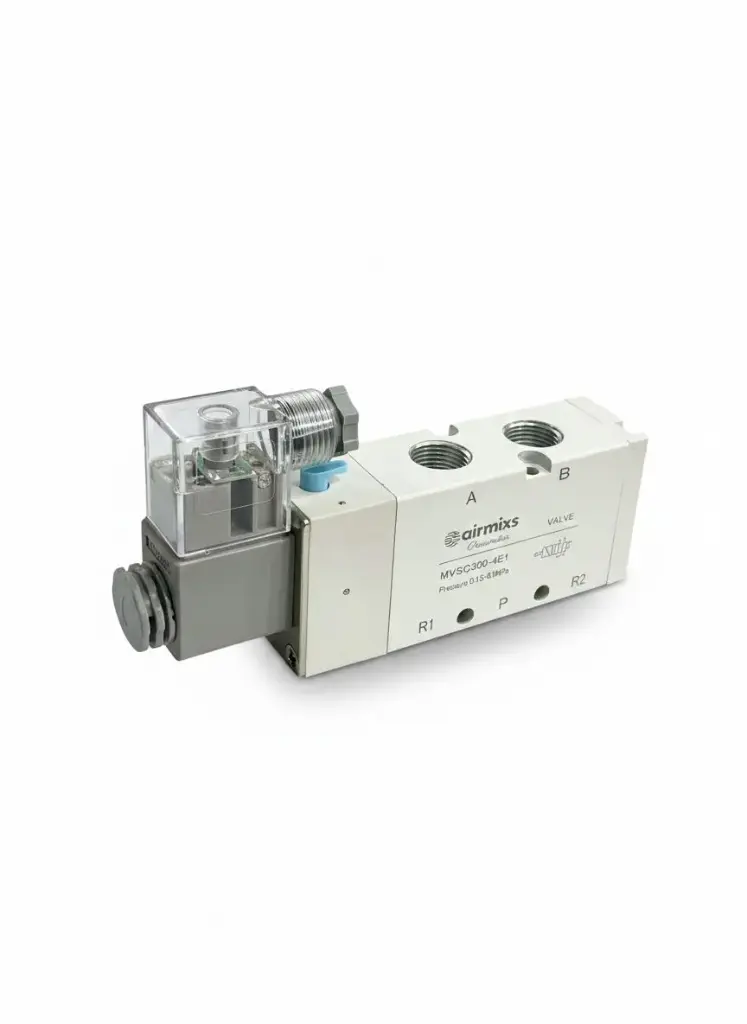 [MVSC-300-4E1] MVSC-300-4E1 High-Flow Solenoid Valve – 3/8" Port, 5/2-Way Single Solenoid Airmixs