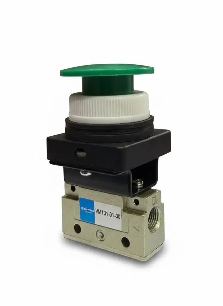 VM131-01-30 AIRMIXS Mechanical Push Button Valve 1/8"