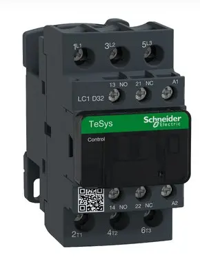 TeSys D contactor - 3P(3 NO) - AC-3 - <= 440 V 32 A - 220 V AC coil Schnieder : LC1D32M7  الكونتاكتور المغناطيسي