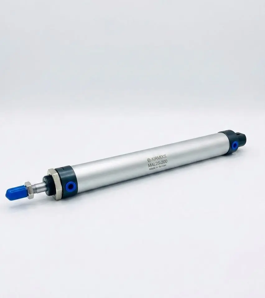 AIRMIXS MAL25-200 Aluminum Alloy Mini Round Cylinder