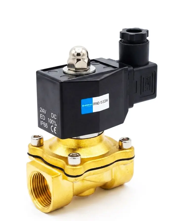 [2WUD-15] AIRMIXS 2WUD-15 DC 24V Brass Solenoid Valve