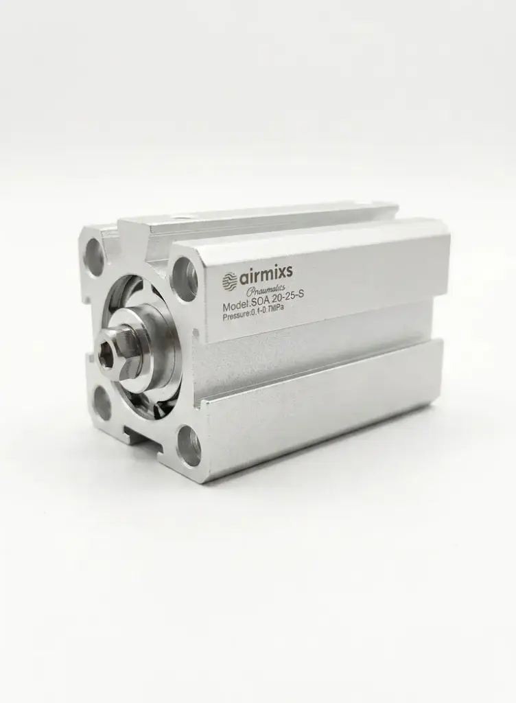 AIRMIXS SDA 20-25-S Compact Double-Acting Pneumatic Cylinder