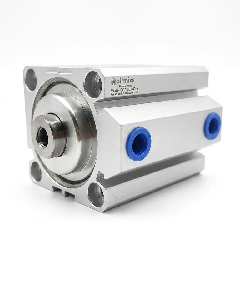 AIRMIXS SDA 50x40-S Compact Double-Acting Pneumatic Cylinder 
