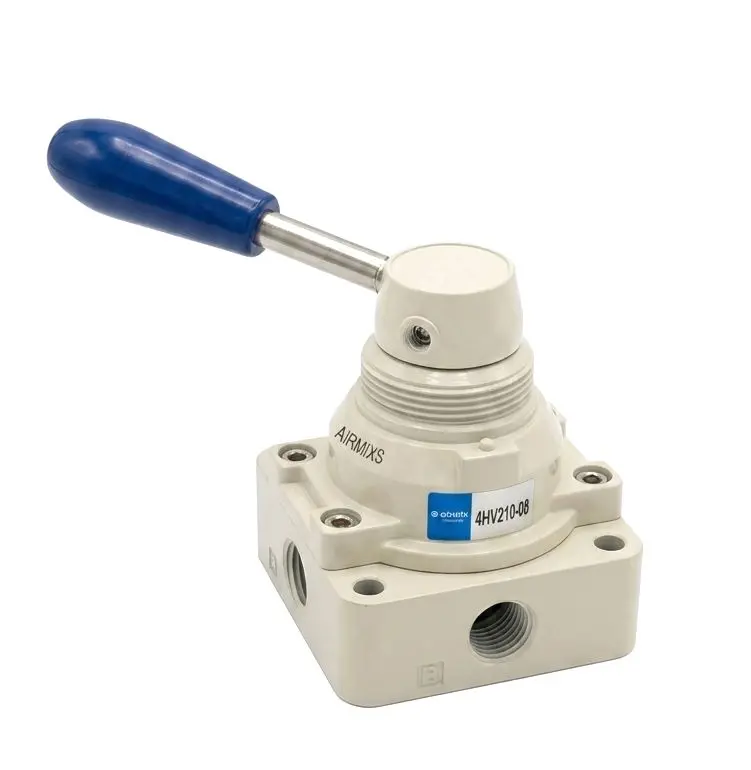 4HV210-08 AIRMIXS Hand Lever Rotary Control Valve (4/3 Way)