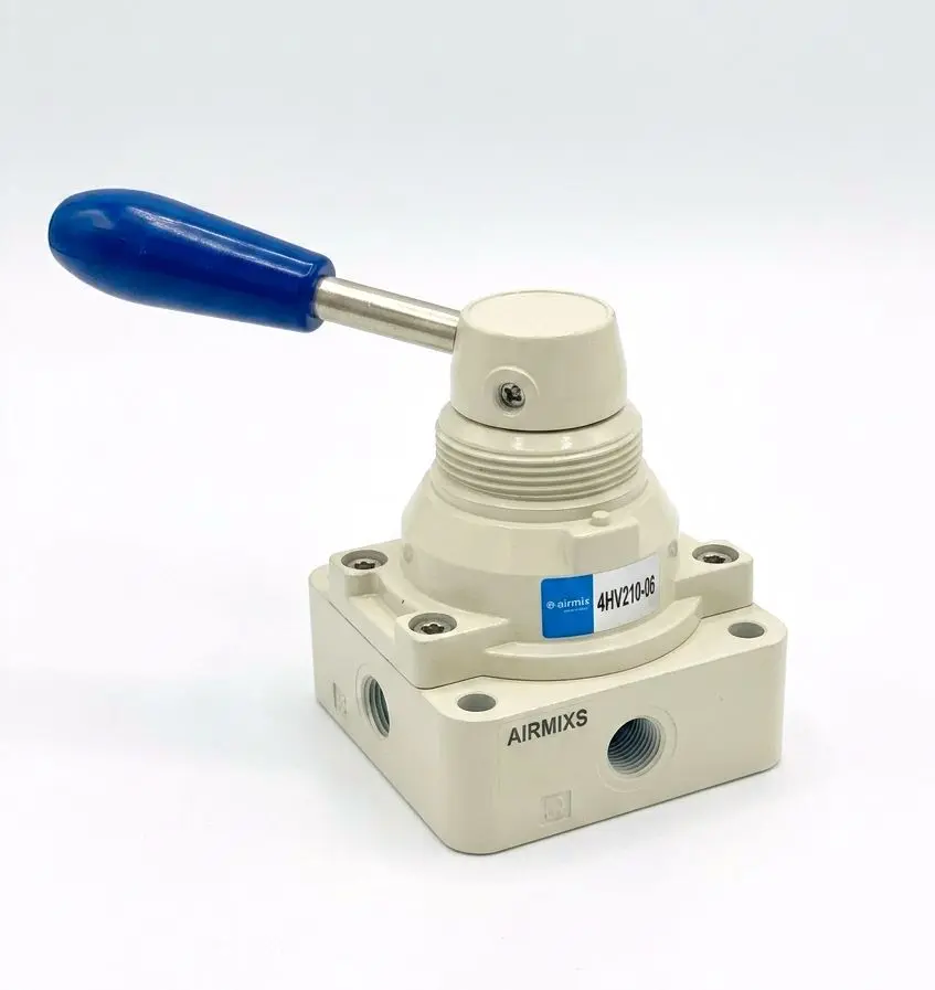 4HV210-06 AIRMIXS Hand Lever Rotary Control Valve (4/3 Way)
